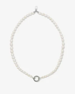 Buddha to Buddha Barbara XS Pearl Silver collier 032 + Luxe Cadeau