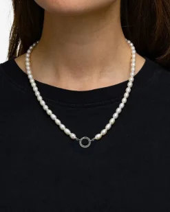 Buddha to Buddha Barbara XS Pearl Silver collier 032 + Luxe Cadeau