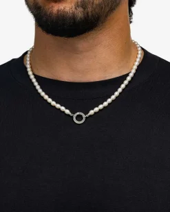 Buddha to Buddha Barbara XS Pearl Silver collier 032 + Luxe Cadeau