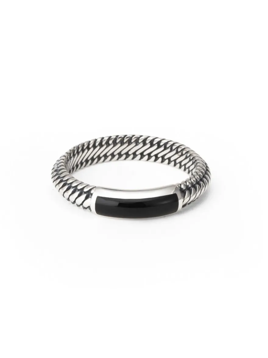 Buddha to Buddha Ben Mini Gemstone Onyx ring + Luxe Cadeau