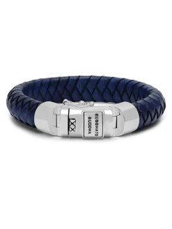 Buddha to Buddha Ben Navy Leather armband 544BU + Cadeau