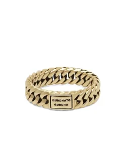 Buddha to Buddha Chain Gold ring G010 + Luxe Cadeau
