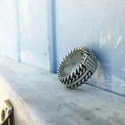 Buddha to Buddha Chain Texture ring788