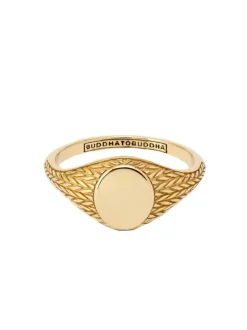 Buddha to Buddha Ellen Signet Gold Ring G402 + Luxe Cadeau