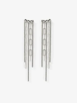 Buddha to Buddha Multi Chain Earring George Silver Single Piece 036 one + Luxe Cadeau