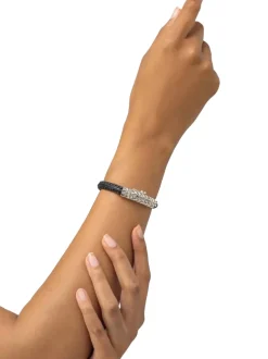 Buddha to Buddha Nurul/Ellen mix leather armband 863BL