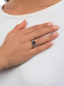 Buddha to Buddha ring Chain Onyx 603ON