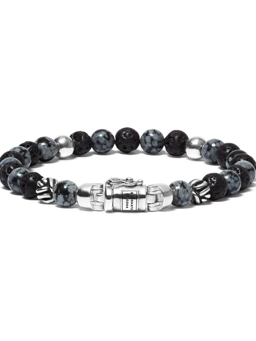Buddha to Buddha Spirit Bead Mini Snowflake armband 189SN
