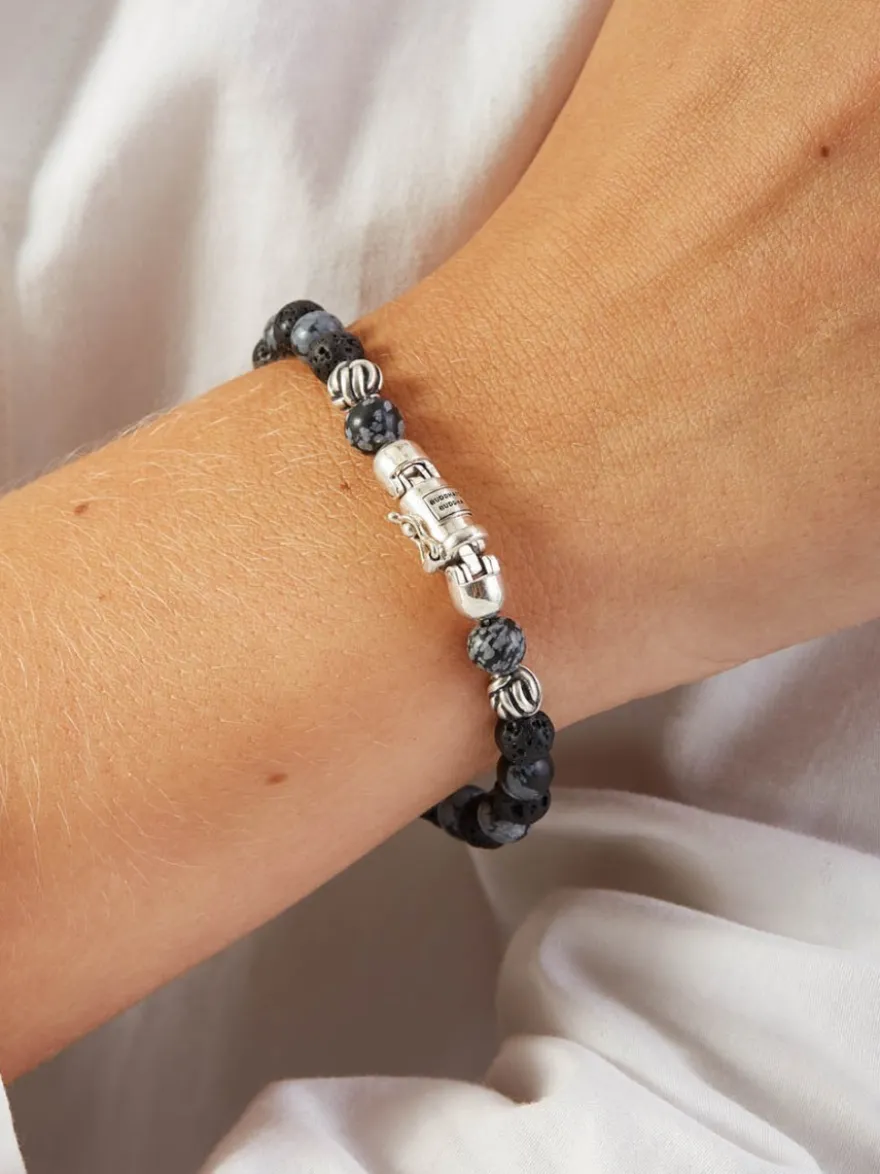 Buddha to Buddha Spirit Bead Mini Snowflake armband 189SN