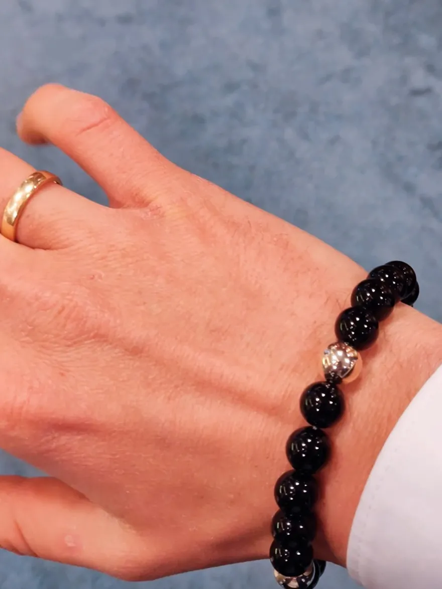 Buddha to Buddha Spirit Bead Onyx armband + Gratis Cadeau