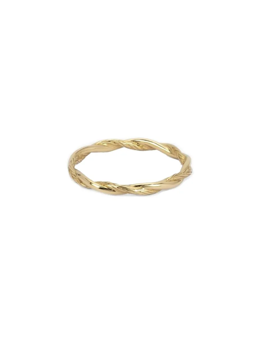 Buddha to Buddha Stacking Katja Twist Gold ring + Luxe Cadeau