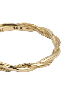 Buddha to Buddha Stacking Katja Twist Gold ring + Luxe Cadeau