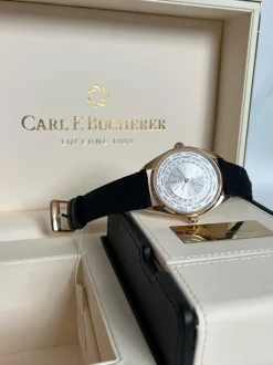 Carl F. Bucherer Heritage Worldtimer Limited Edition 00.10805.03.13.01 + Luxe Cadeau