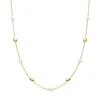Collier geelgoud parel + luxe cadeau