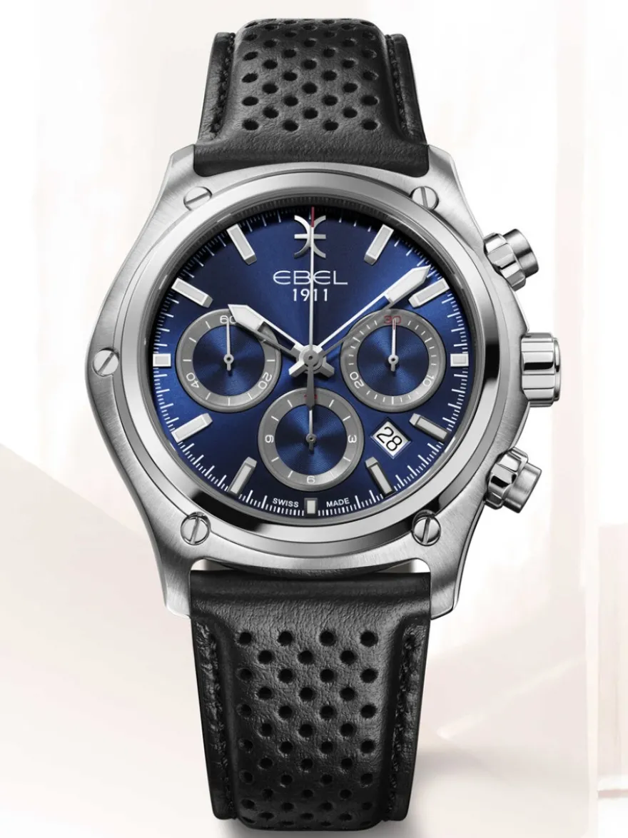 Ebel Chronograph 1911 serie 44mm 1216618 + Luxe Cadeau