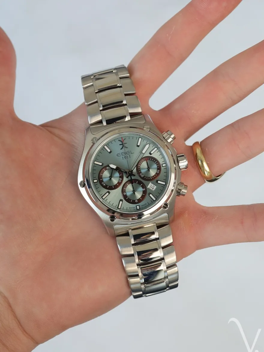 Ebel Chronograph 1911 serie 44mm 1216680 + Luxe Cadeau