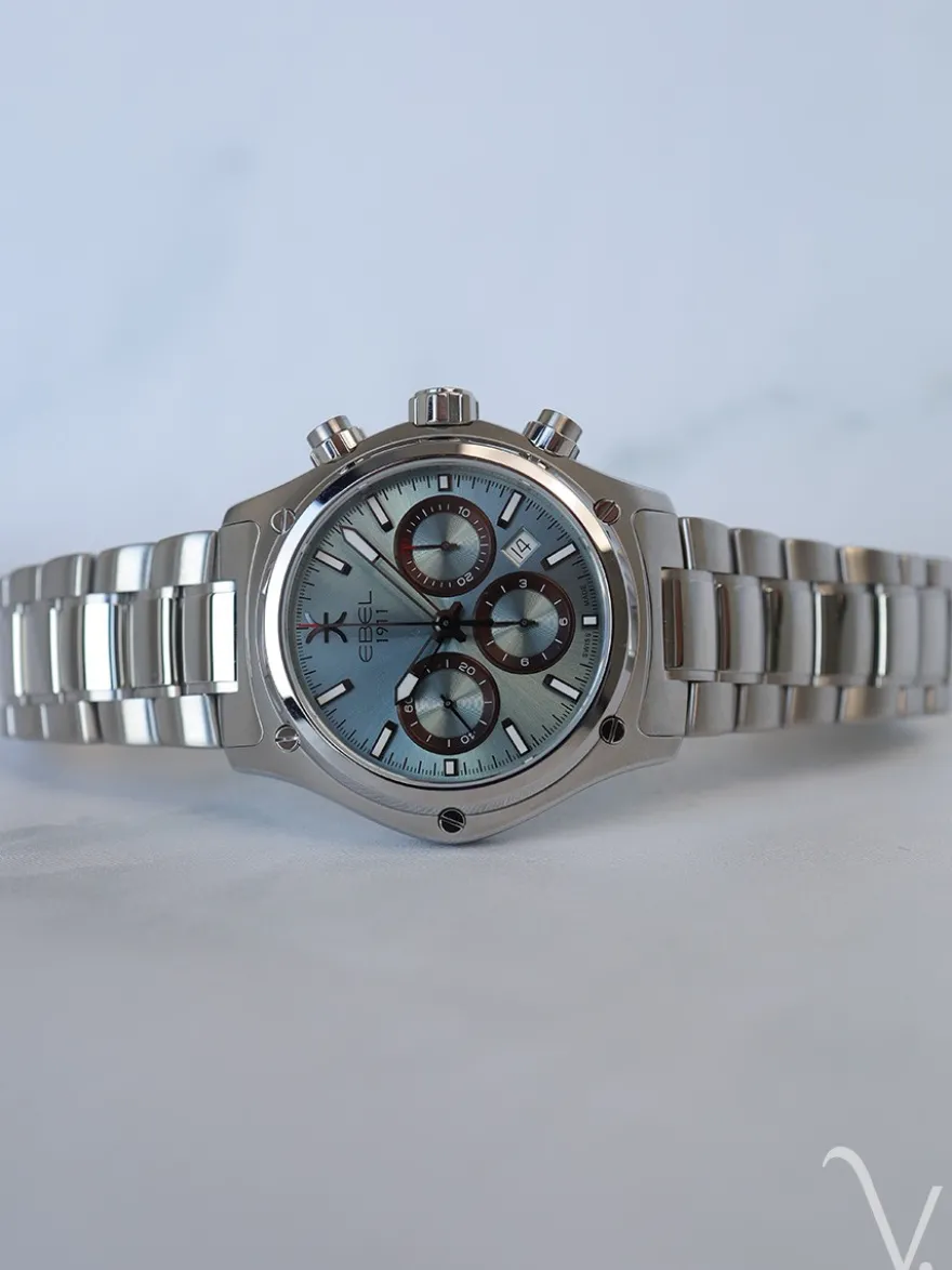 Ebel Chronograph 1911 serie 44mm 1216680 + Luxe Cadeau
