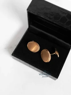 Emil Kraus roségouden manchetknopen M5252 + Luxe Cadeau