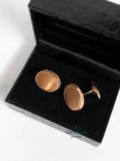 Emil Kraus roségouden manchetknopen M5252 + Luxe Cadeau