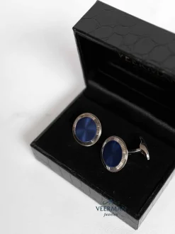 Emil Kraus Witgouden manchetknopen Diplomat + Luxe Cadeau