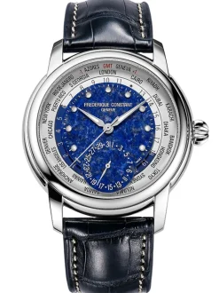 Frederique Constant Classic Worldtimer Manufacture FC-718LA4H6 + Luxe Cadeau