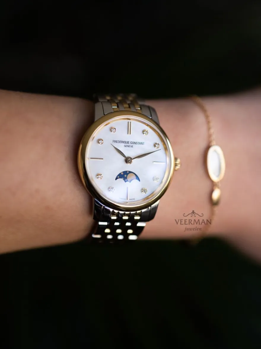 Frederique Constant Slimline Moonphase FC-206MPWD1S3B + Luxe Cadeau