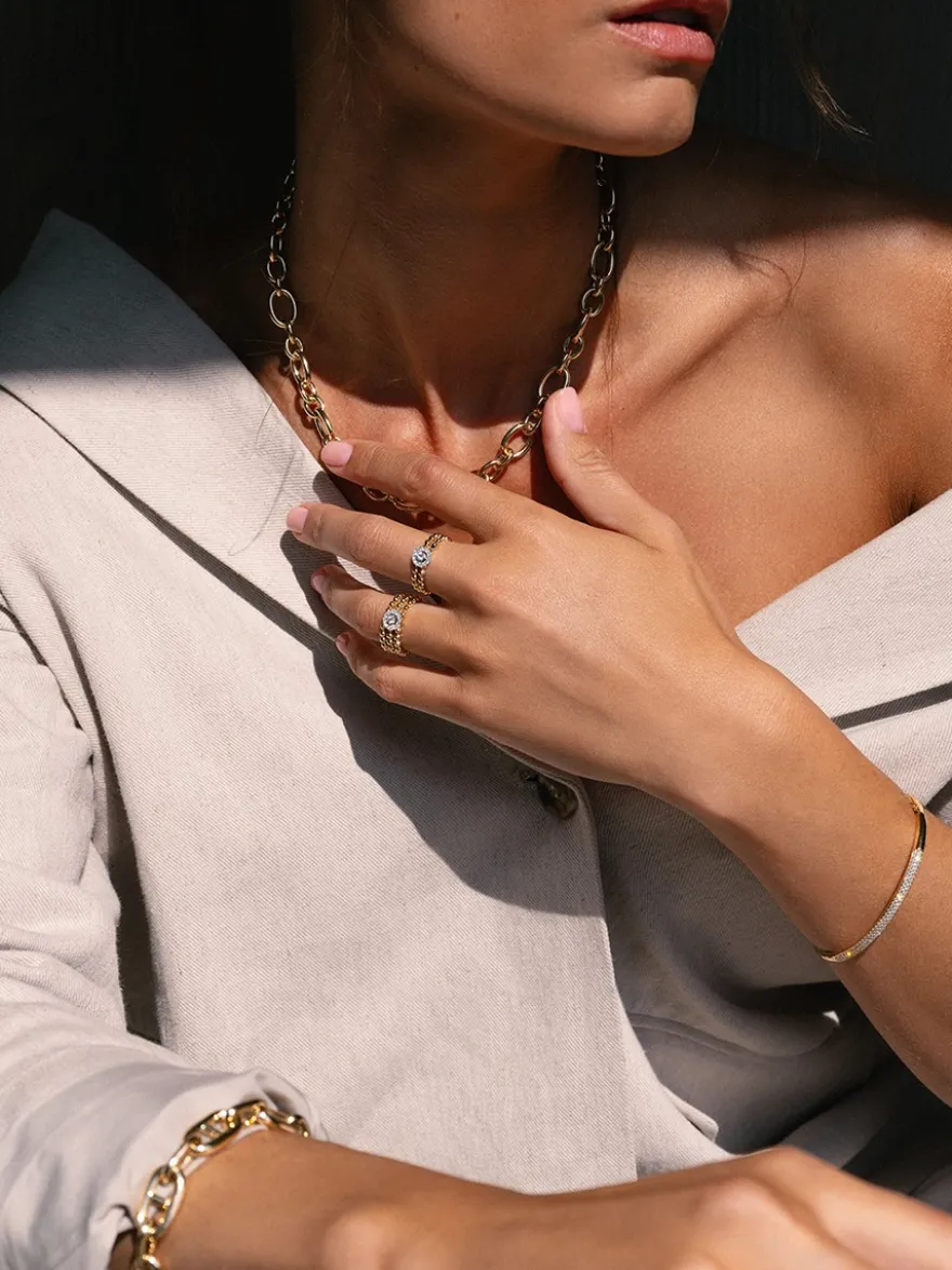 Geelgouden armband gucci schakel + Luxe Cadeau
