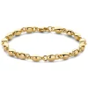 Geelgouden armband met bolschakel + Luxe Cadeau
