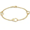 Geelgouden armband met dubbele rij + Luxe Cadeau