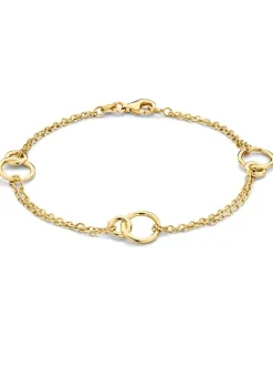 Geelgouden armband met dubbele rij + Luxe Cadeau