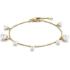 Geelgouden armband met parels + Luxe Cadeau