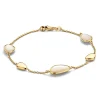 Geelgouden armband met parelmoer + Luxe Cadeau