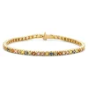 Geelgouden armband met rainbow saffier + Luxe cadeau