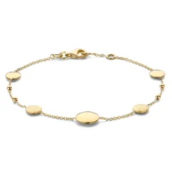 Geelgouden armband met sierlijke elementen + Luxe Cadeau