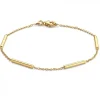 Geelgouden armband met staafjes + Luxe Cadeau