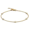 Geelgouden armband met vijf briljanten + Luxe Cadeau