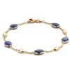 Geelgouden armband met saffier + Luxe Cadeau