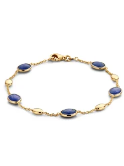 Geelgouden armband met saffier + Luxe Cadeau