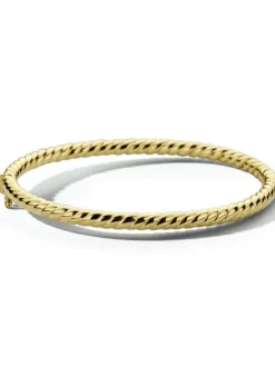 Geelgouden bangle getorst + Luxe Cadeau