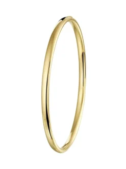 Geelgouden bangle massief 4mm + Luxe Cadeau