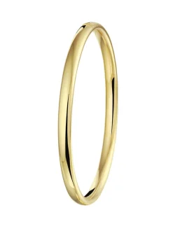 Geelgouden bangle 5mm massief + Luxe Cadeau