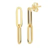 Geelgouden closed-forever oorhangers + Luxe Cadeau