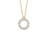 Geelgouden collier met briljant 0,28crt. + Luxe Cadeau