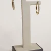 Geelgouden creolen briljant 0,43crt + Luxe cadeau