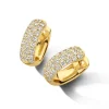 Geelgouden creolen met diamant 1,28crt. + Luxe Cadeau