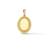 Geelgouden hanger ovaal + Luxe Cadeau