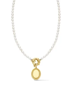Geelgouden hanger ovaal + Luxe Cadeau