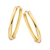 Geelgouden oorringen 25 mm + Luxe Cadeau