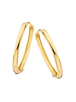 Geelgouden oorringen 25 mm + Luxe Cadeau
