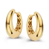 Geelgouden oorringen 14 mm + luxe cadeau